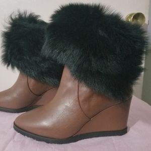 TARYN ROSE MASSIMA FUR BOOTS NWB